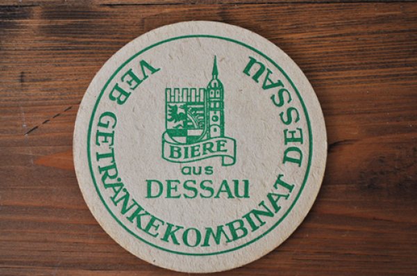 画像1: ドイツ・古いペーパーコースター/BIERE aus DESSAU