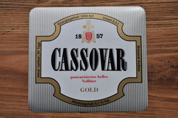 画像1: チェコ・古いお酒のラベル/CASSOVAR