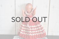 ◆50％off◆ドイツ・ヴィンテージ 陶器のお人形/赤いドレス