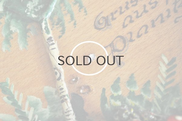 画像5: ドイツ・ヴィンテージ ハンドペイント木製絵皿/キノコ