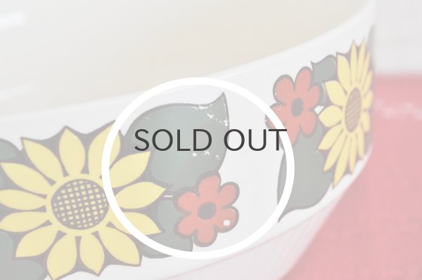 画像3: ドイツ・GDR(東ドイツ)Torgau HEIKEシリーズひまわりのボウル/大(難あり)