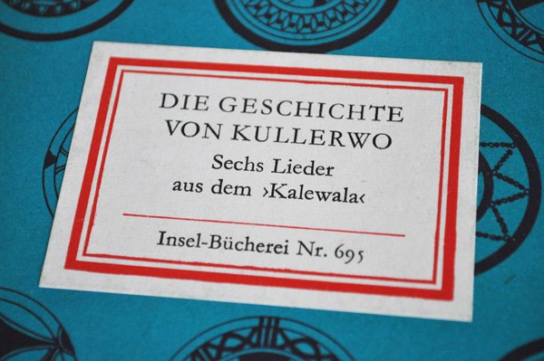 画像2: ドイツ・Insel社古本/Nr.695/DIE GESGHIGHTE VON KULLERWO/インゼル文庫