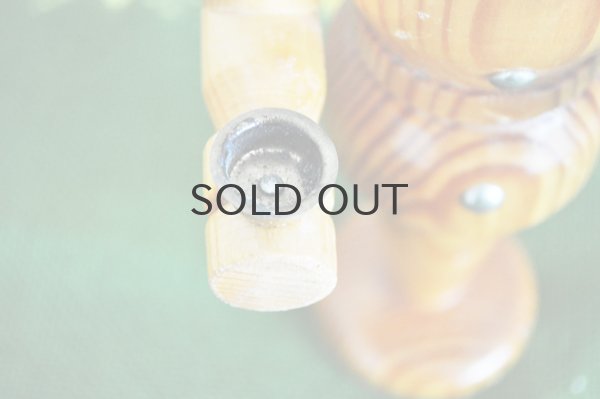 画像6: ◆50%off◆ドイツ・ヴィンテージ木製兵隊さんのキャンドルスタンド/2灯