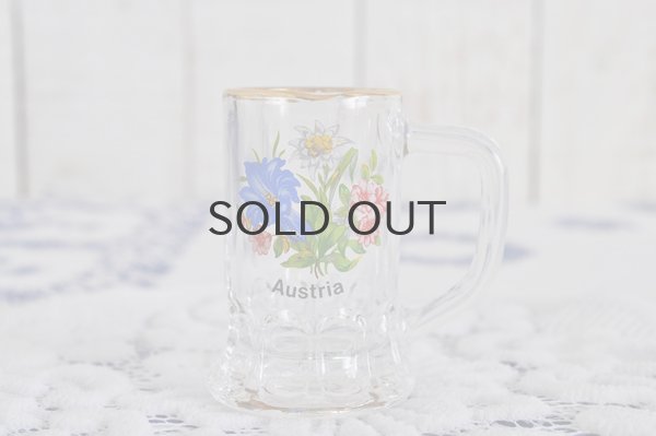画像1: ◆50%off◆ドイツ・リキュールグラス/ジョッキタイプ/Austria花