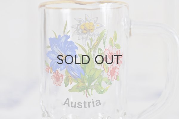 画像2: ◆50%off◆ドイツ・リキュールグラス/ジョッキタイプ/Austria花