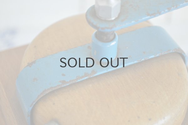 画像4: ドイツFMH(VEB)東ドイツ 木製コーヒーミル/ナチュラル×水色