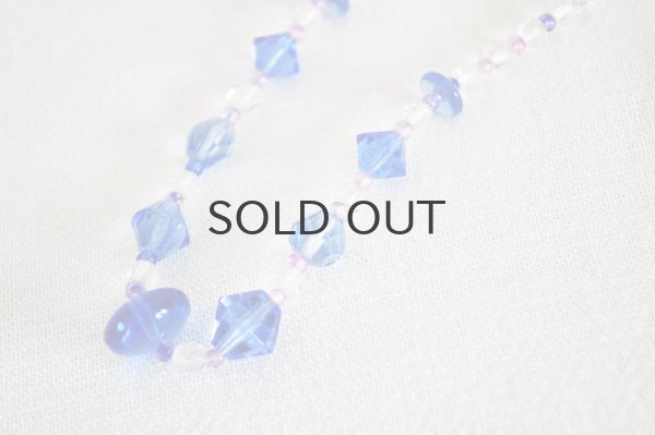 画像6: ◆50%off◆チェコ・ヴィンテージ ボヘミアガラスのネックレス/ブルー