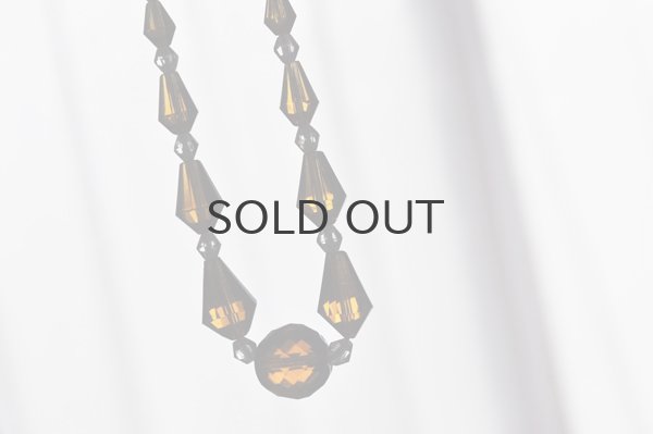 画像5: ◆50%off◆チェコ・ヴィンテージ ボヘミアガラスのネックレス/アンバー