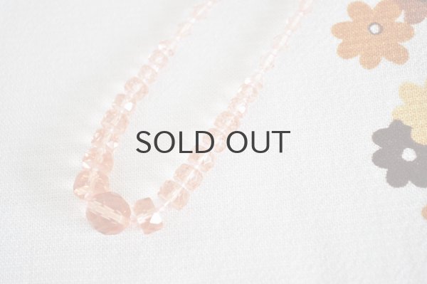 画像6: ◆50%off◆チェコ・ヴィンテージ ボヘミアガラスのネックレス/ピンク