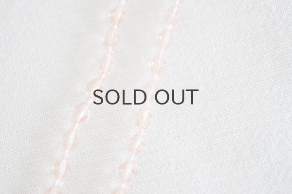 画像3: ◆50%off◆チェコ・ヴィンテージ ボヘミアガラスのネックレス/ピンク