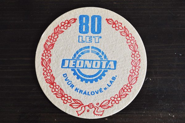 画像2: チェコ・古いペーパーコースター/JEDNOTA80LET」