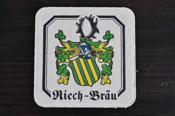 画像1: ドイツ・古いペーパーコースター/角/Riech－Bräu