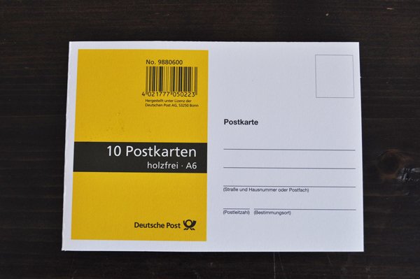 画像1: ドイツ・ドイツポスト（ドイツ郵政）ポストカード10枚セット/白無地（現行品）
