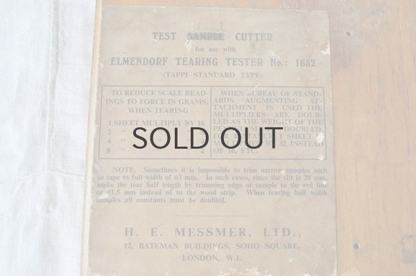 画像5: オランダ・ヴィンテージ 木製裁断機/トリミングボード/LONDON