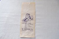 オランダ・ヴィンテージ紙袋/W.HEERING/白×青/チーズ