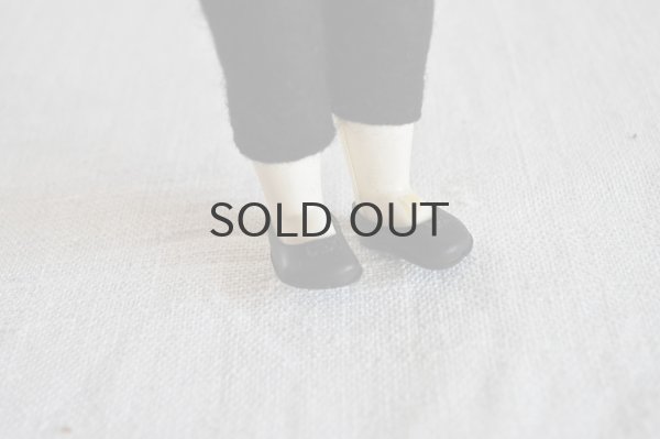 画像7: ドイツ・ヴィンテージ チロル人形/クローズアイ/羽根帽子