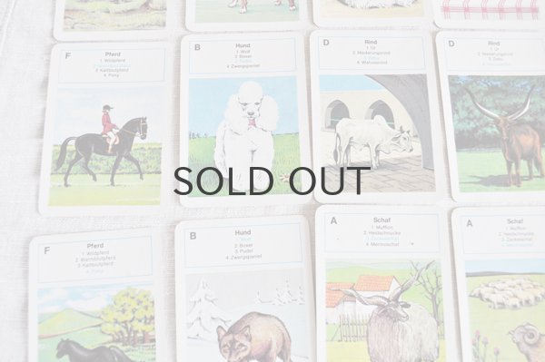 画像4: ドイツ・ヴィンテージ カードゲーム/絵合わせ/動物