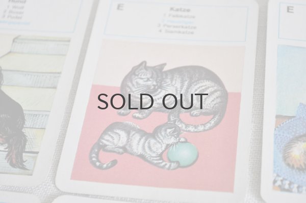 画像8: ドイツ・ヴィンテージ カードゲーム/絵合わせ/動物