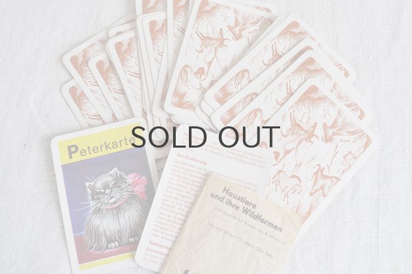 画像9: ドイツ・ヴィンテージ カードゲーム/絵合わせ/動物