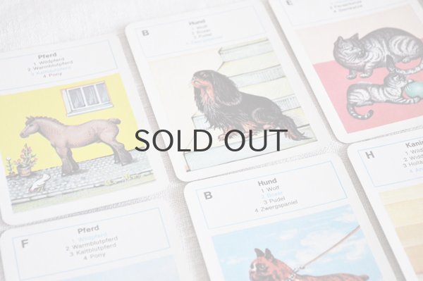 画像3: ドイツ・ヴィンテージ カードゲーム/絵合わせ/動物