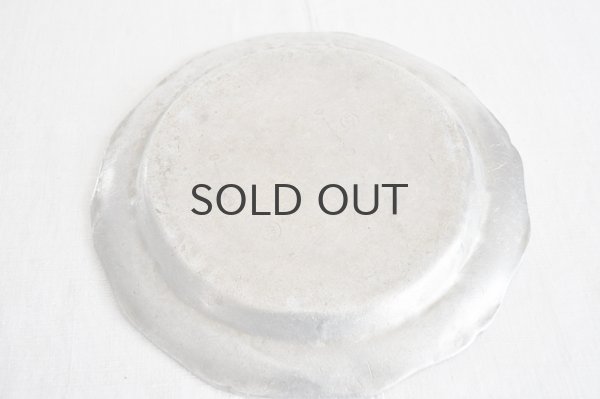 画像5: アメリカ・ヴィンテージピューター製プレート/花リム/WiltonColumbia.PA