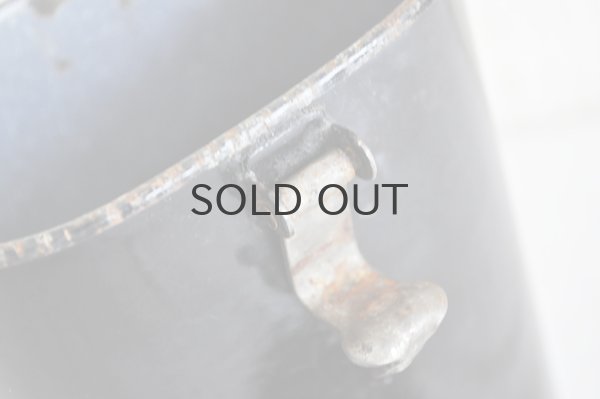 画像3: チェコ・ヴィンテージ黒ホーローキャニスター/筒/A