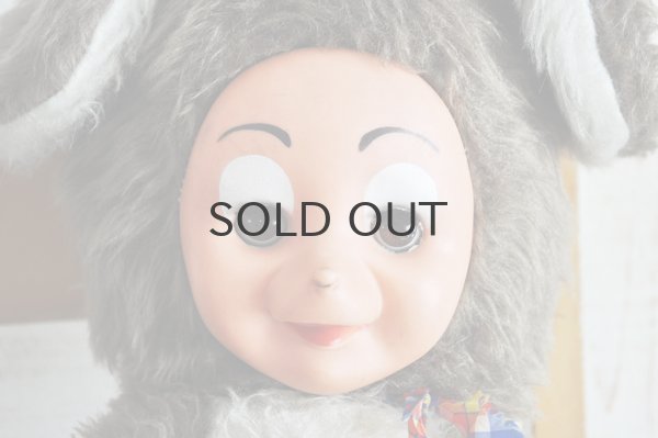 画像3: ドイツ・DDR（東ドイツ）ラバーフェイスドール/長手足ねずみ/ブラウン