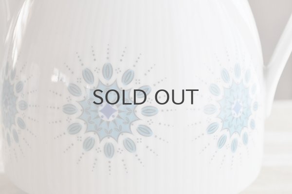 画像4: ドイツ・Winterling　ティーポット/水色丸模様