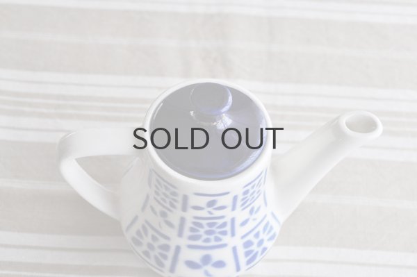 画像4: ドイツ・ヴィンテージ ステンシル青花のミニポット