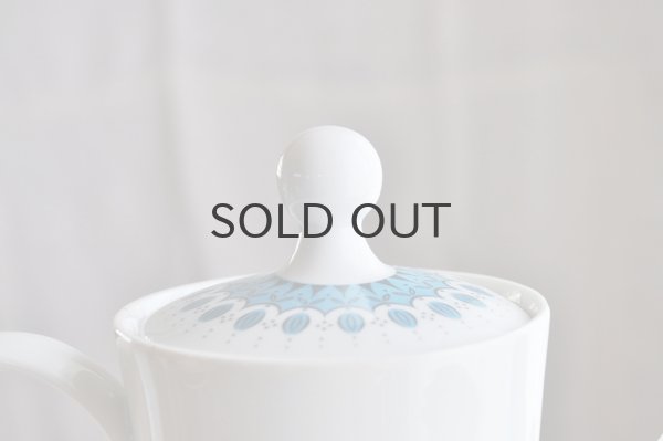 画像5: ドイツ・Winterling　ティーポット/水色丸模様