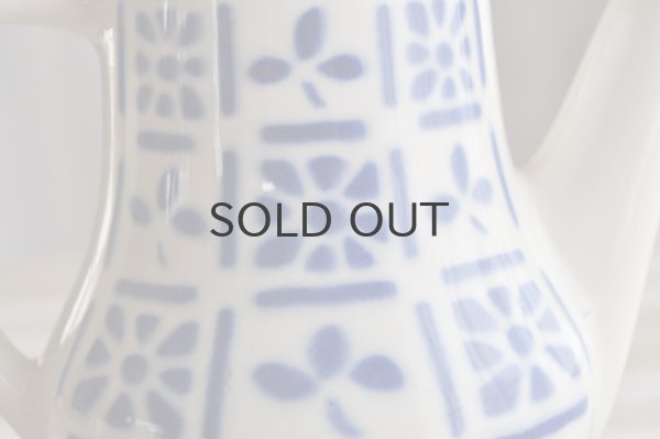 画像3: ドイツ・ヴィンテージ ステンシル青花のミニポット