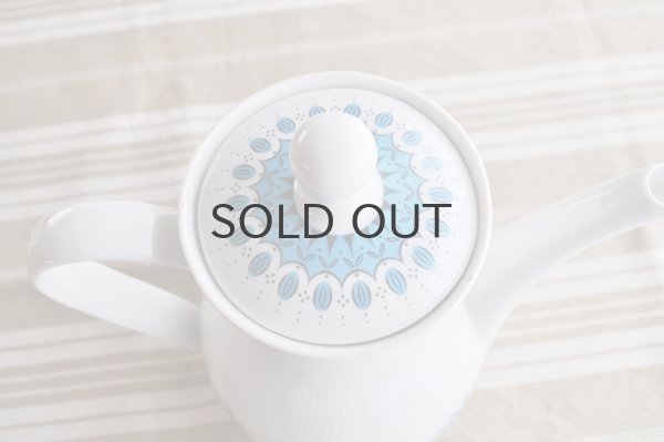 画像6: ドイツ・Winterling　ティーポット/水色丸模様