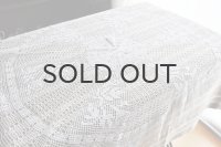 フランス・ヴィンテージ 手編みレースのテーブルクロス/丸