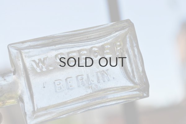 画像2: ドイツ・ヴィンテージ　小さなガラス瓶/クリア/W.SEEGER BERLIN