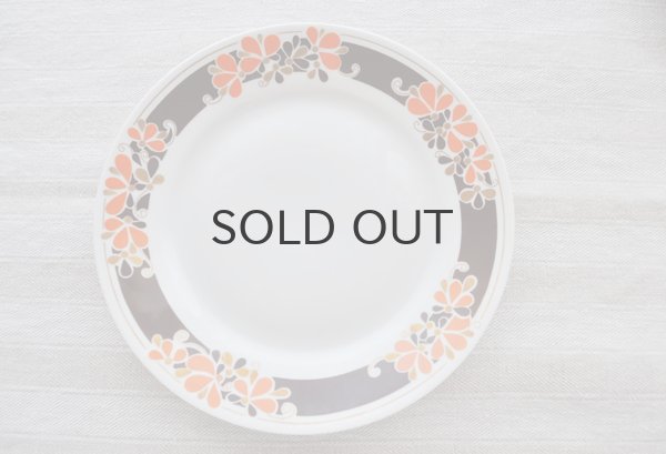 画像3: ドイツ・CP社 ブラウン×オレンジフラワーのトリオセット