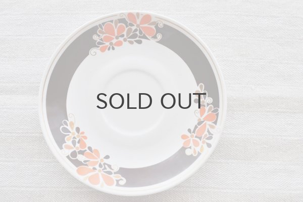 画像4: ドイツ・CP社 ブラウン×オレンジフラワーのトリオセット