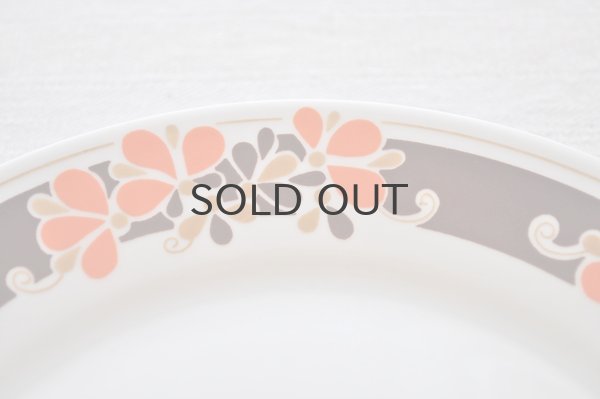 画像5: ドイツ・CP社 ブラウン×オレンジフラワーのトリオセット