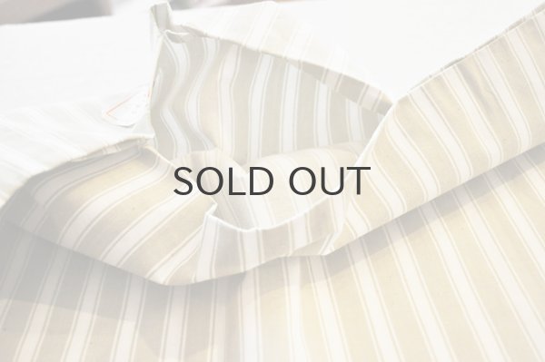 画像5: フランス・アンティーク コットンティッキングカバー/ベージュ×ホワイト/デッドストック