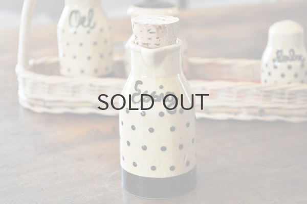 画像4: ドイツ・ヴィンテージ陶器のテーブルセット/かご付