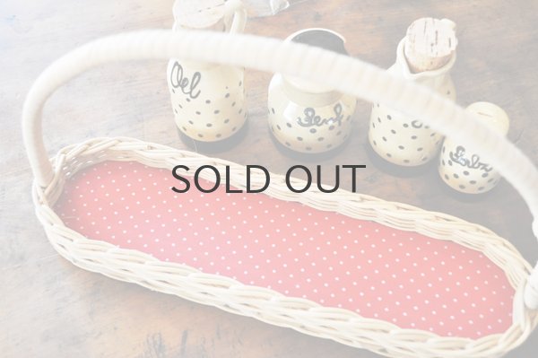 画像11: ドイツ・ヴィンテージ陶器のテーブルセット/かご付