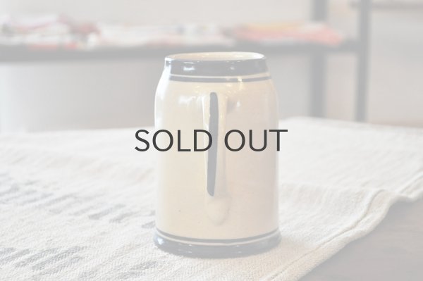 画像3: ドイツ・東ドイツ時代/ 陶器のビアジョッキ/ステンシルHOCHBAU1974