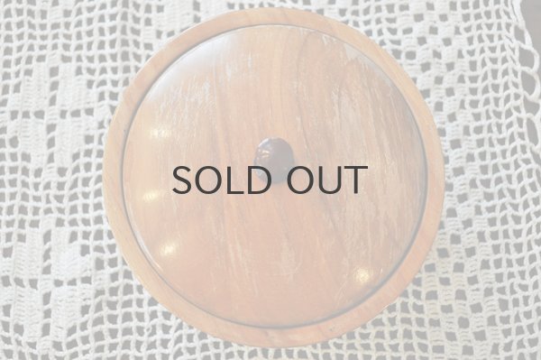 画像3: ドイツ・ヴィンテージ木製ふた付キャニスター/薄茶