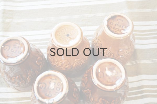 画像8: ドイツ・GDR（東ドイツ）あめ色フリーカップ/ぶどう