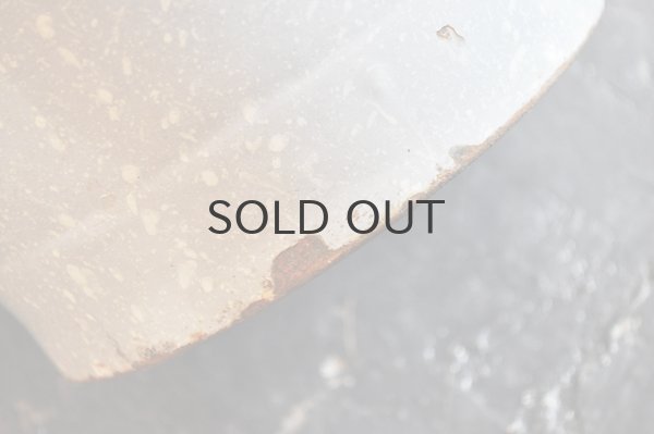 画像6: ドイツ・アンティーク ホーローバケツ/木の持ち手/グレーマーブル