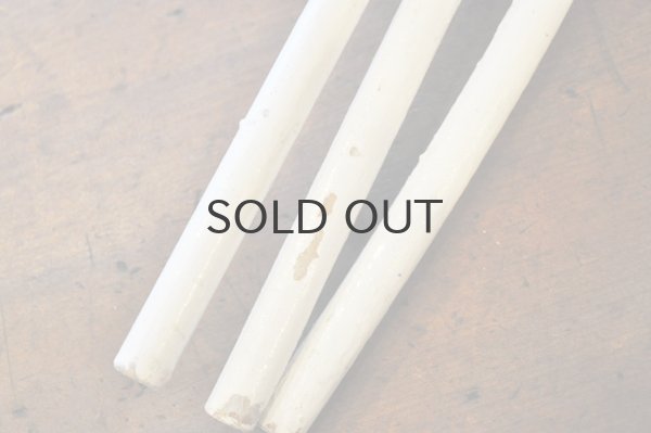 画像7: ドイツ・アンティーク 木製キッチンタオルハンガー3連/ホワイトペイント