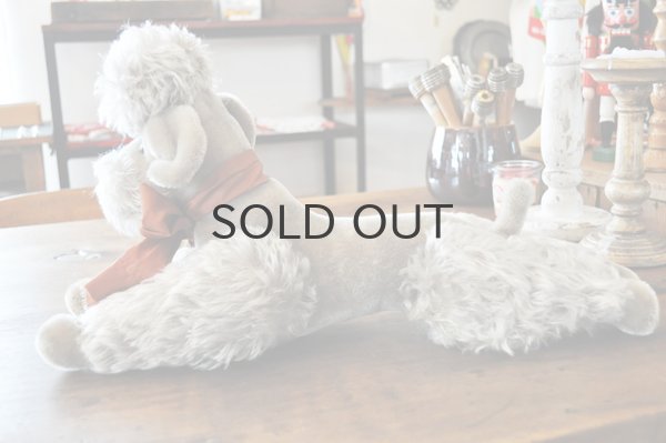 画像4: ドイツ・ヴィンテージ プードルのぬいぐるみ/グレージュ