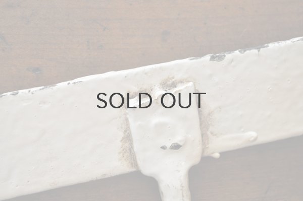 画像6: フランス・アンティーク アイアン3連フック/アイボリー