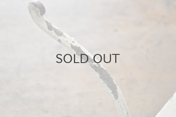 画像7: フランス・アンティーク アイアン3連フック/アイボリー