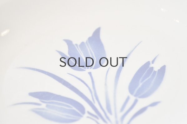 画像3: オランダ・ヴィンテージ HAARLEM スーププレート/ステンシルブルーチューリップ