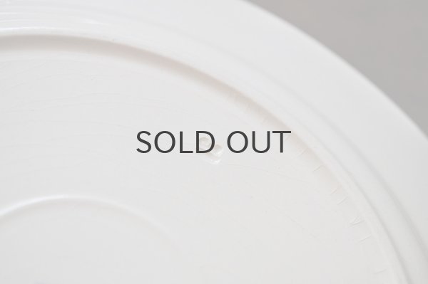 画像4: フランス・バドンヴィレー ステンシル青スクエア模様/平皿22.5cm